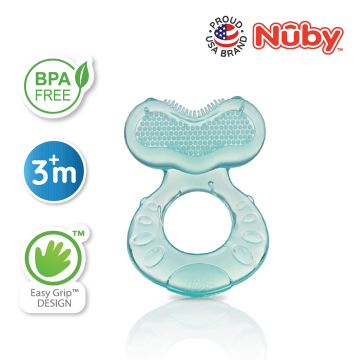 NUBY NB53005 Comfort Silicone Fish Shaped Teether & Case Assorted | Isetan KL Online Store