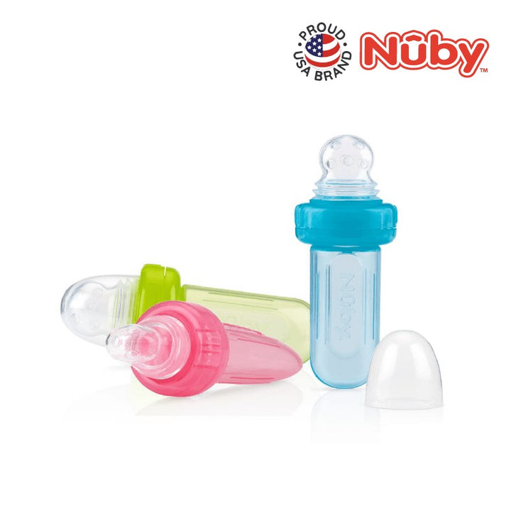NUBY NB5577 Nuby Mini Squeeze Feeder with Hygienic Cover (1pc) Assorted | Isetan KL Online Store