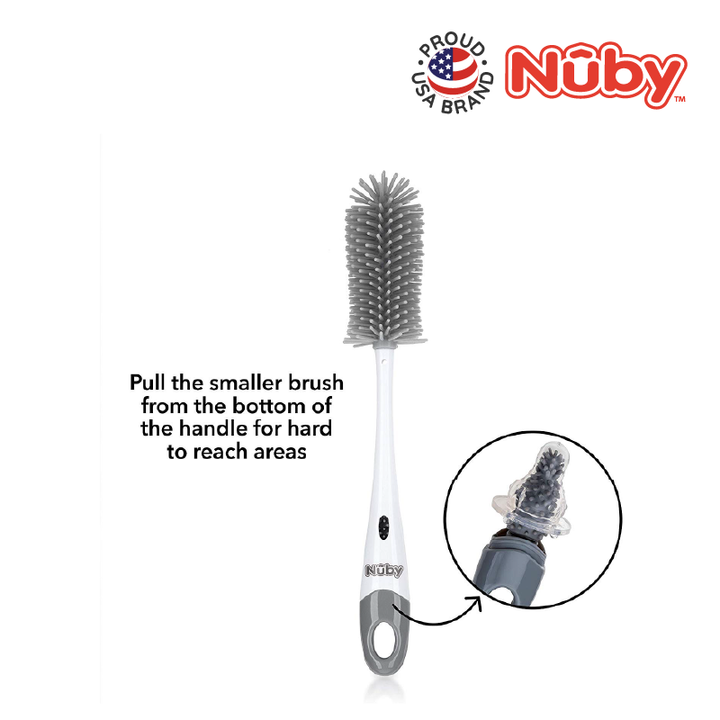 NUBY NB5629 Bottle Brush Silicone Assorted (1pc) | Isetan KL Online Store