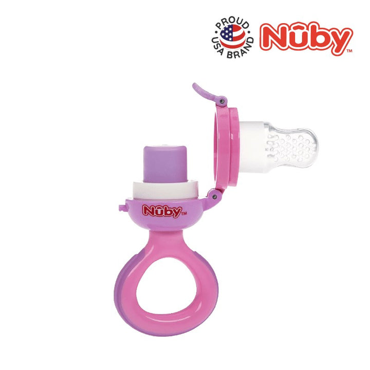 NUBY NB5681 Nuby Twist Squeeze Feeder with Silicone Nipple and Hygienic Cover Assorted | Isetan KL Online Store
