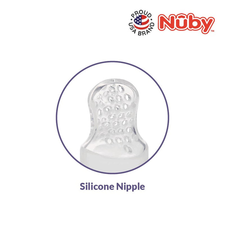 NUBY NB5681 Nuby Twist Squeeze Feeder with Silicone Nipple and Hygienic Cover Assorted | Isetan KL Online Store