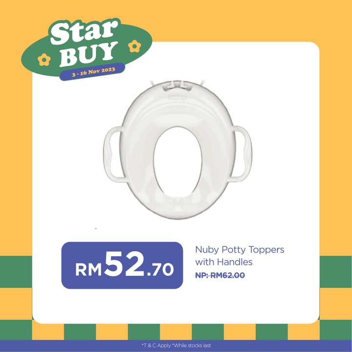 NUBY NB76508 Potty Toppers & Handles | Isetan KL Online Store