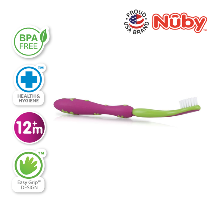 NUBY NB766 Toothbrush with Bristles Assorted (1pc) | Isetan KL Online Store