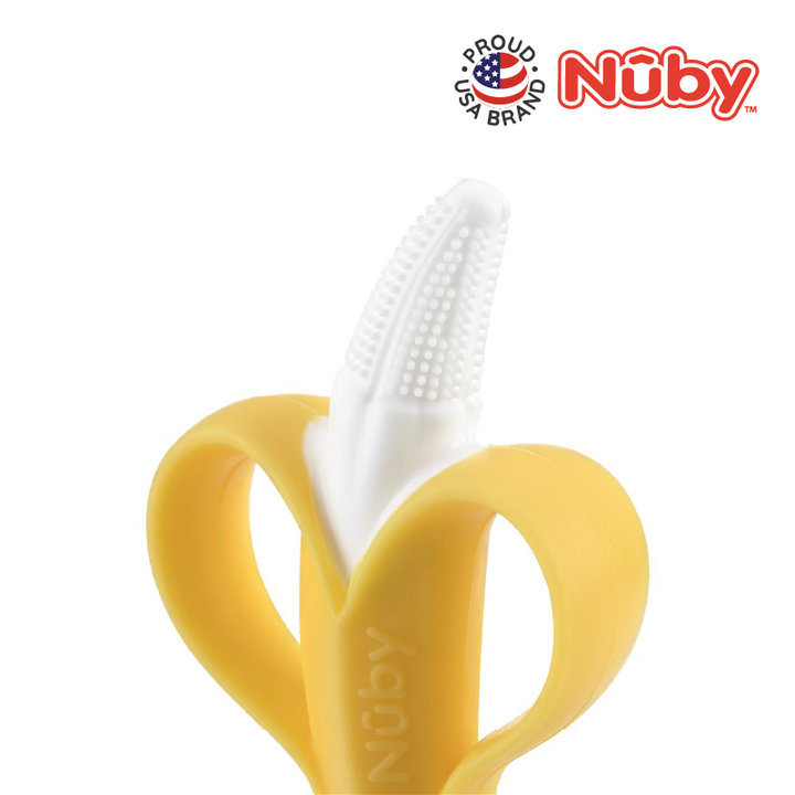 NUBY NB782 Toothbrush Banana 360 Degree Bristles Assorted (1pc) | Isetan KL Online Store