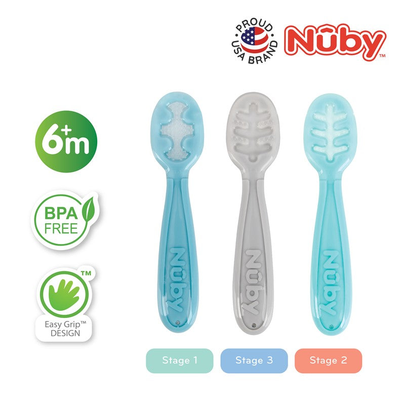 NUBY NB80913 Nuby 3 Stage Dipping Spoons | Isetan KL Online Store