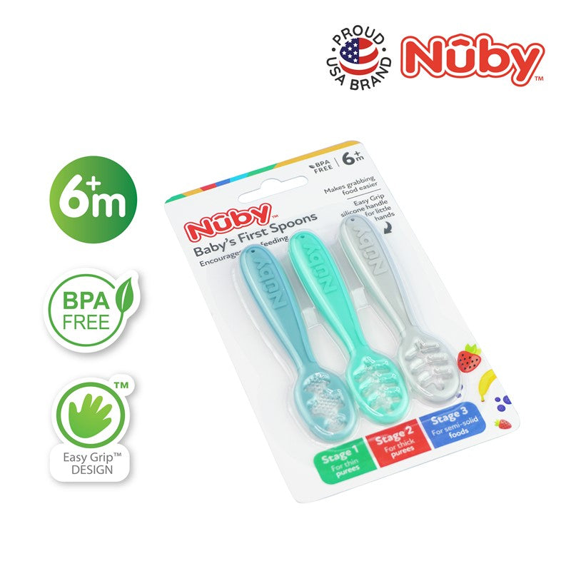 NUBY NB80913 Nuby 3 Stage Dipping Spoons | Isetan KL Online Store