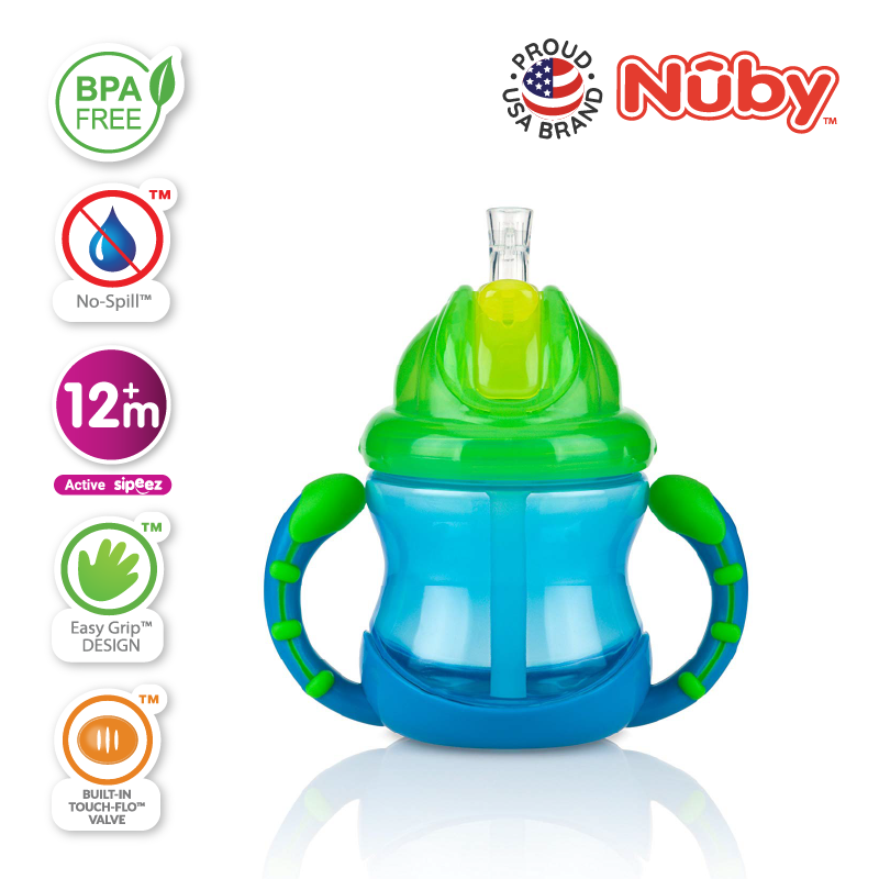NUBY NB92166 Flip N Sip Cup Assorted (240ml/8oz) | Isetan KL Online Store