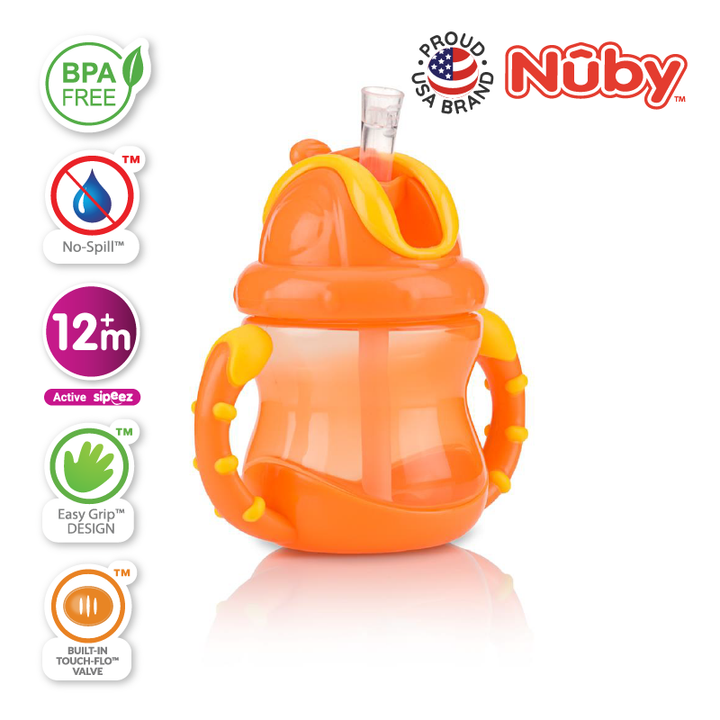 NUBY NB92166 Flip N Sip Cup Assorted (240ml/8oz) | Isetan KL Online Store