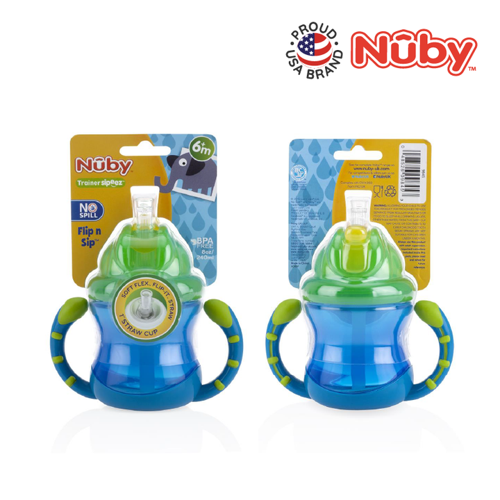NUBY NB92166 Flip N Sip Cup Assorted (240ml/8oz) | Isetan KL Online Store