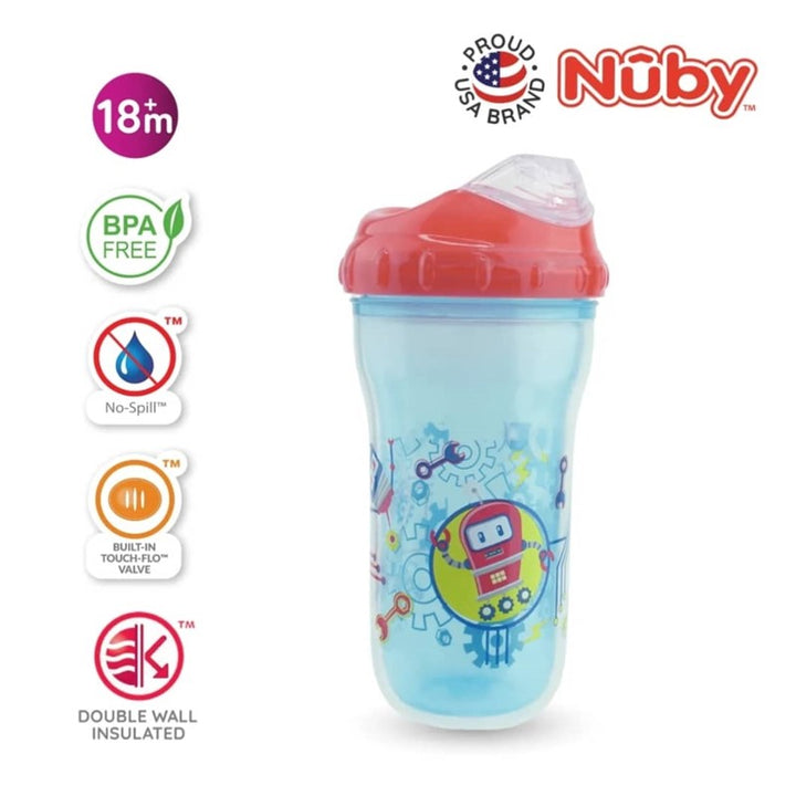 NUBY NB9953 Nuby 1Pk 9oz/270ml Insulated Cup wt New Sipper Top | Isetan KL Online Store