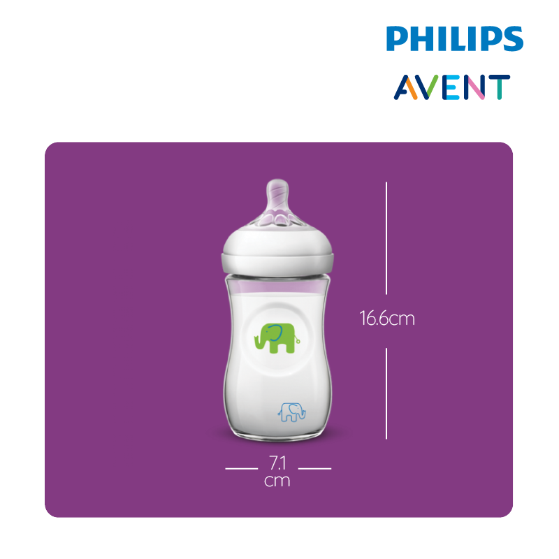PHILIPS AVENT Natural Bottle Decorated Bottle 9oz/260ml (Single Pack) | Isetan KL Online Store