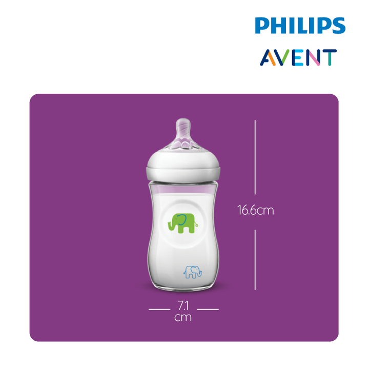 PHILIPS AVENT Natural Bottle Decorated Bottle 9oz/260ml (Single Pack) | Isetan KL Online Store