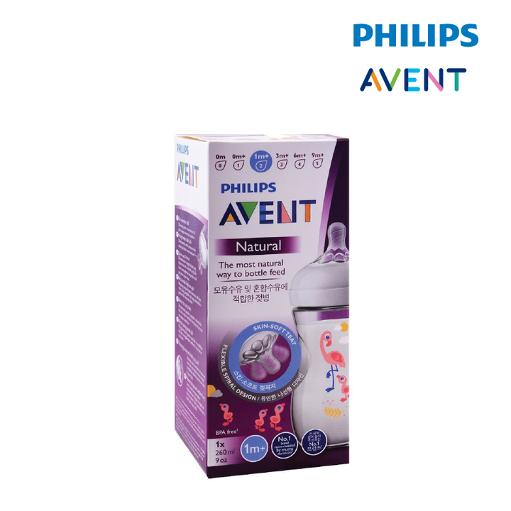PHILIPS AVENT Natural Bottle Decorated Bottle 9oz/260ml (Single Pack) | Isetan KL Online Store