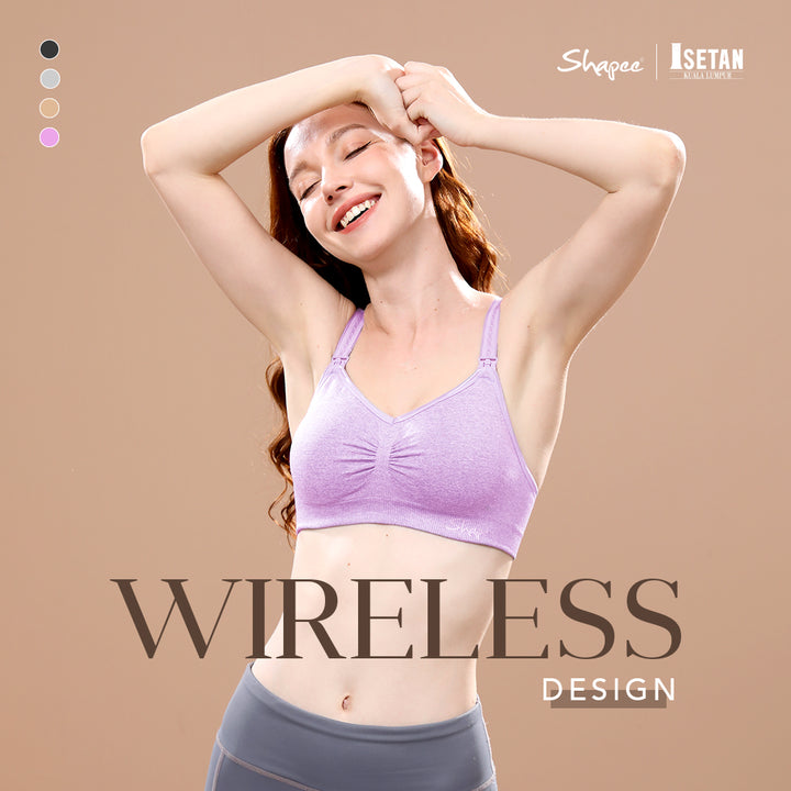 SHAPEE Sassy Nursing Bra (Violet) | Isetan KL Online Store