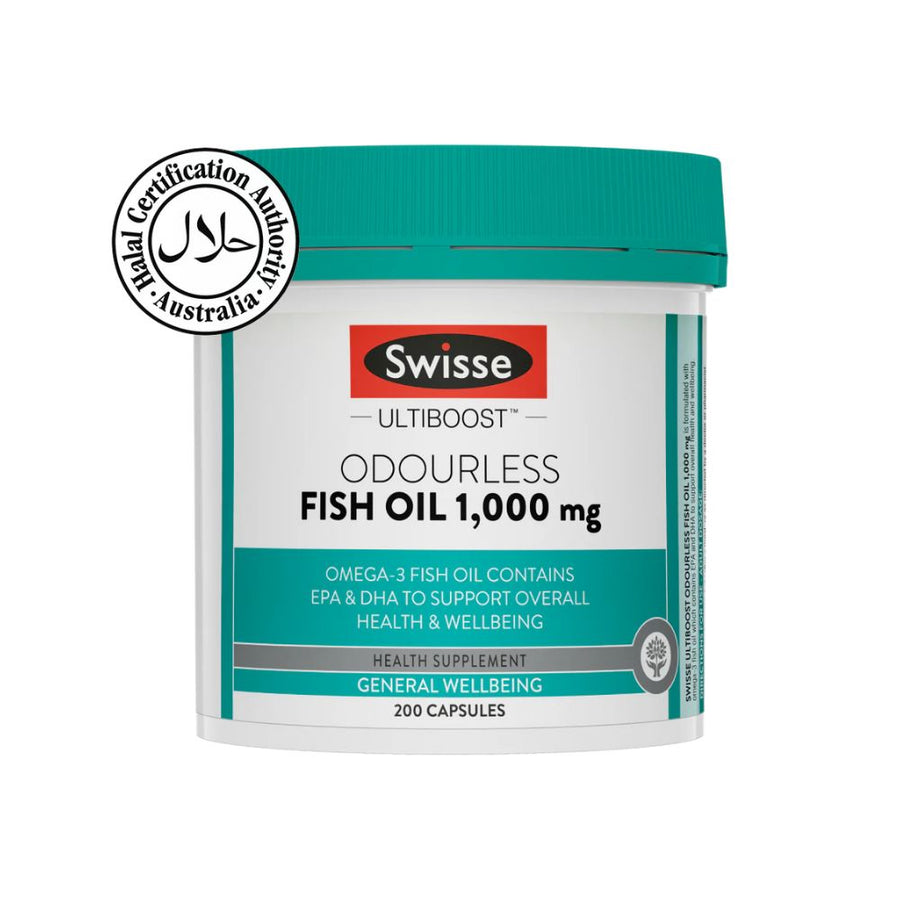 SWISSE Ultiboost Odourless Fish Oil 1000mg 200 Cap | Isetan KL Online Store