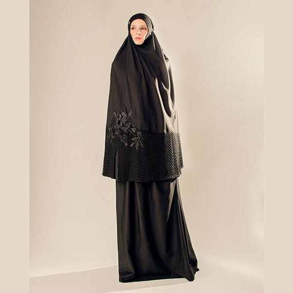 BLANCHEUR Telekung ARJANA Irtiza in Black | Isetan KL Online Store