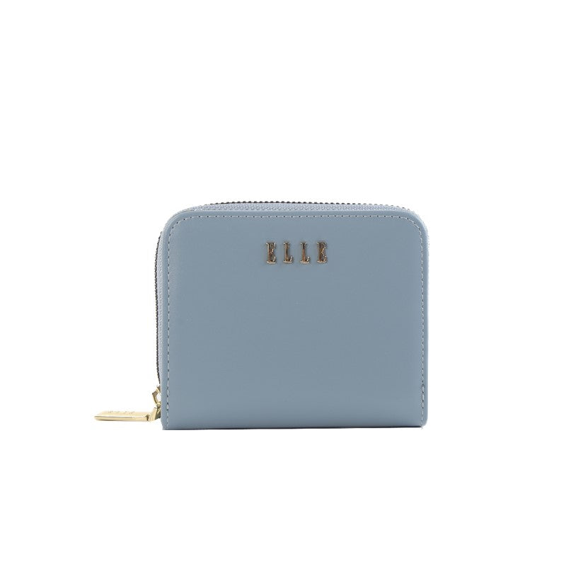 ELLE Color Therapy S/Zip Wallet (Smoky Blue) | Isetan KL Online Store