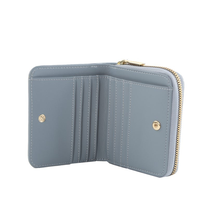 ELLE Color Therapy S/Zip Wallet (Smoky Blue) | Isetan KL Online Store