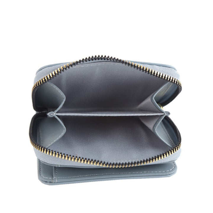 ELLE Color Therapy S/Zip Wallet (Smoky Blue) | Isetan KL Online Store