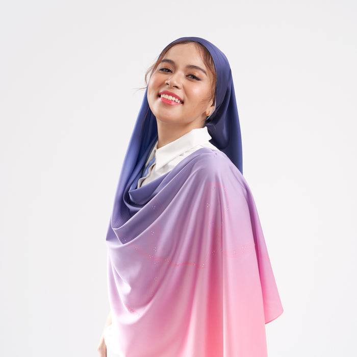 ELLE Design Your Life Shawl (Midnight Blue) | Isetan KL Online Store