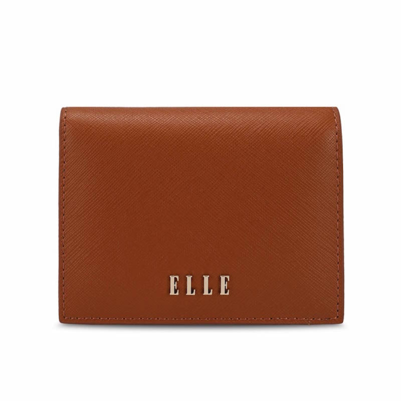 ELLE Ivy Dual Fold wallet (Brown) | Isetan KL Online Store