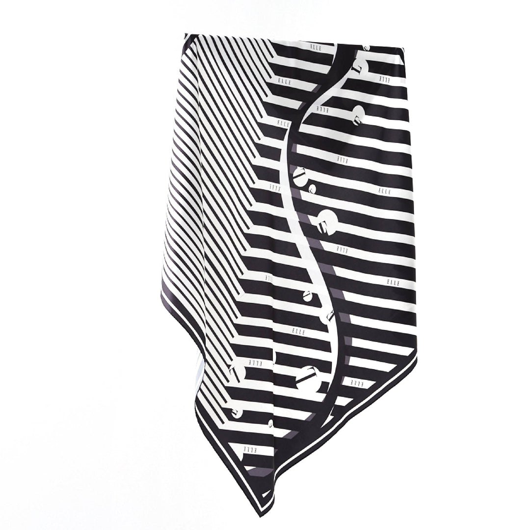 ELLE Polka E Square Scarf (Moonless Night) | Isetan KL Online Store
