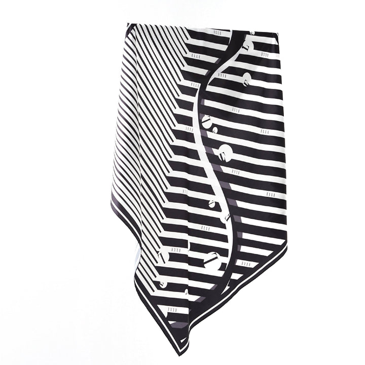 ELLE Polka E Square Scarf (Moonless Night) | Isetan KL Online Store