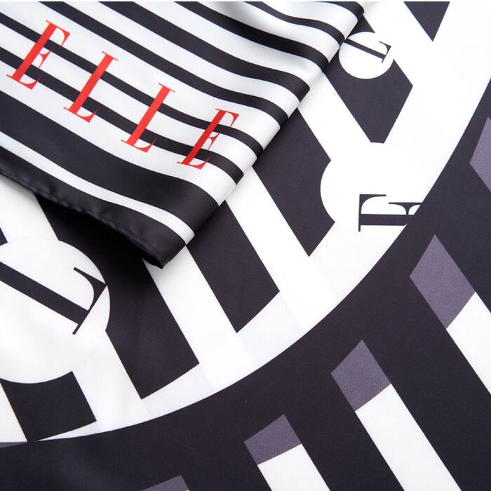 ELLE Polka E Square Scarf (Moonless Night) | Isetan KL Online Store