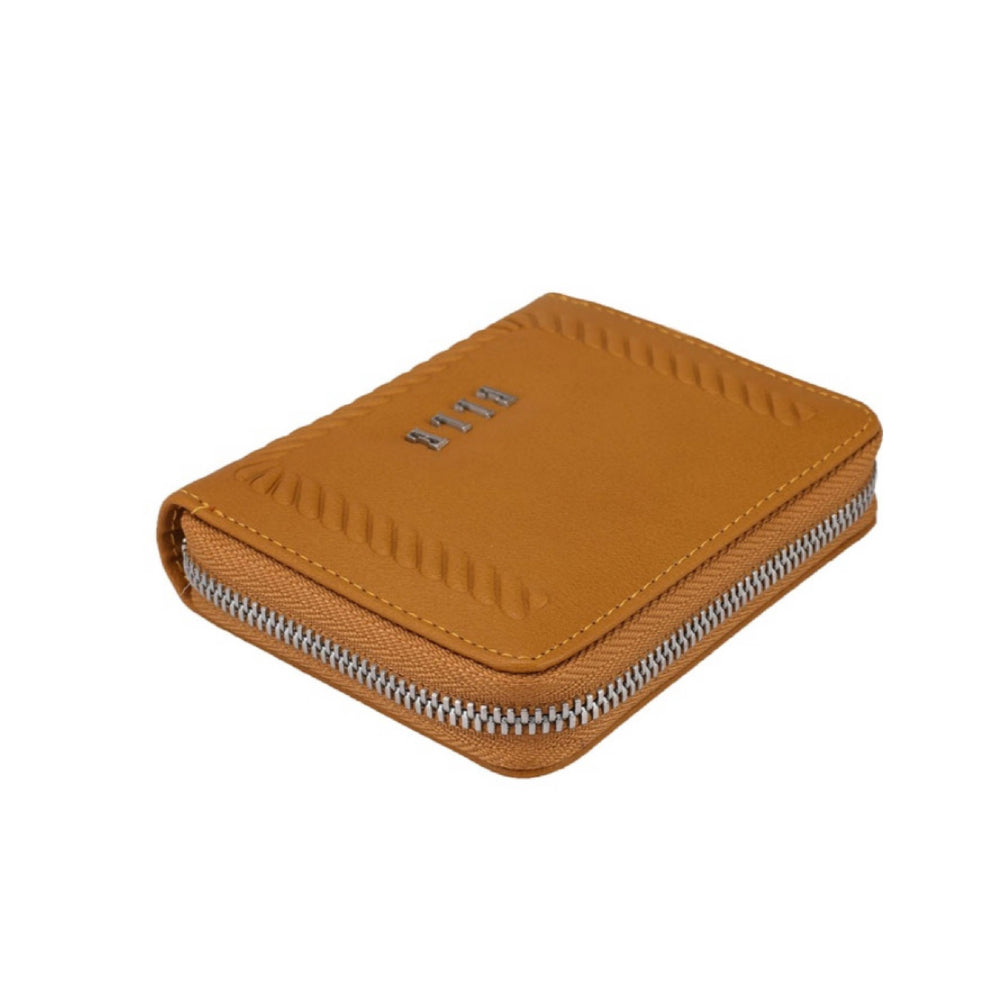 ELLE Rae short Zip around wallet (Mustard) | Isetan KL Online Store