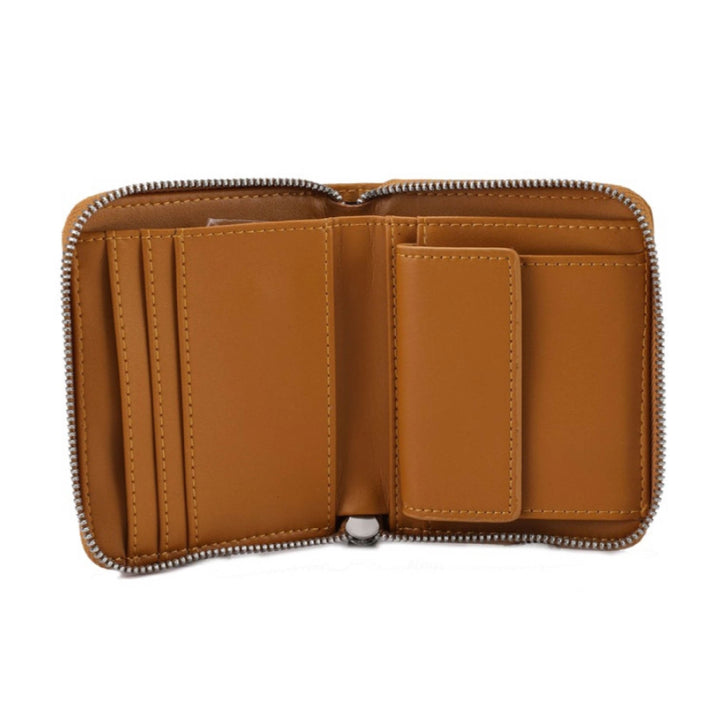 ELLE Rae short Zip around wallet (Mustard) | Isetan KL Online Store