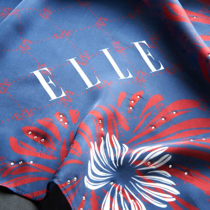 ELLE The Straits Shawl (Midnight Blue) | Isetan KL Online Store