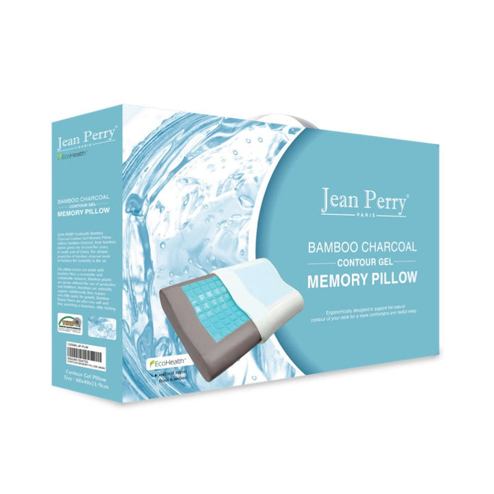 JEAN PERRY Ecohealth Bamboo Charcoal Contour Gel Memory Pillow | Isetan KL Online Store
