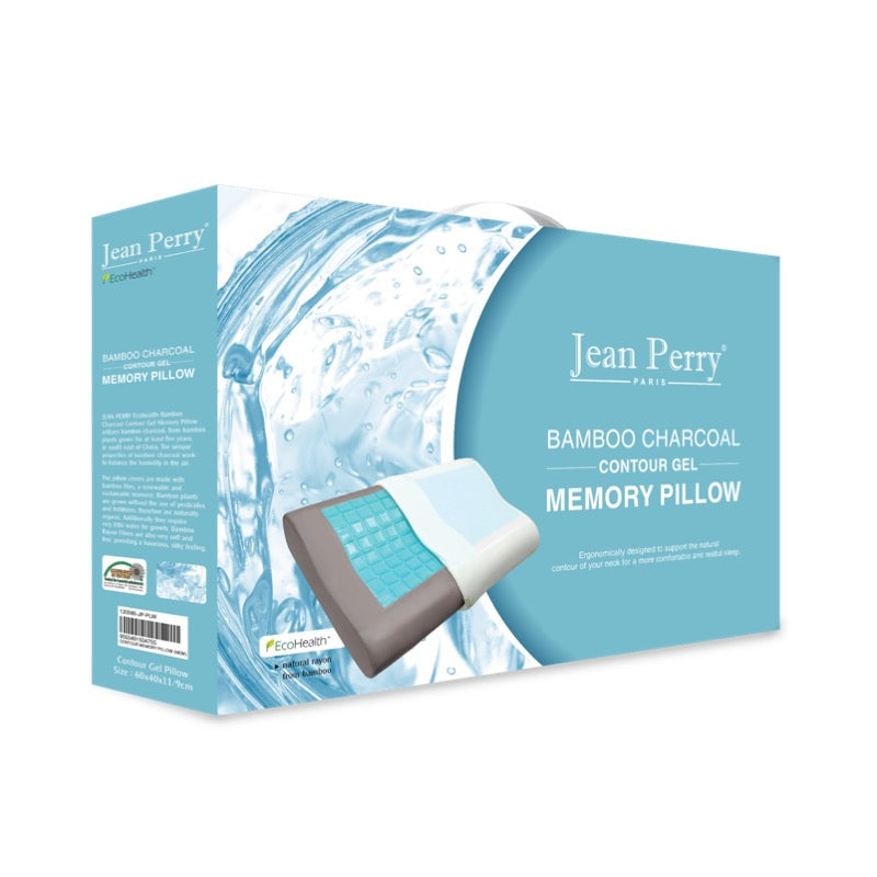 JEAN PERRY Ecohealth Bamboo Charcoal Contour Gel Memory Pillow | Isetan KL Online Store