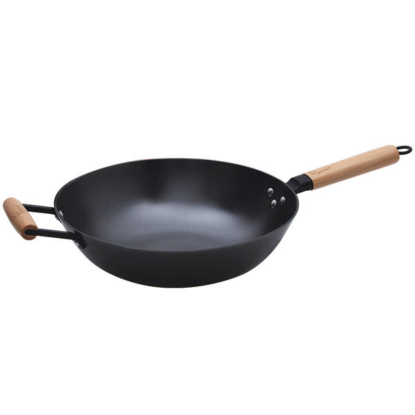 LA GOURMET Nitriding Cast Iron Open Wok 30cm | Isetan KL Online Store
