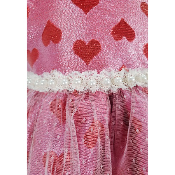 MINI PINK Girls Shining Love Sleeveless Party Dress | Isetan KL Online Store