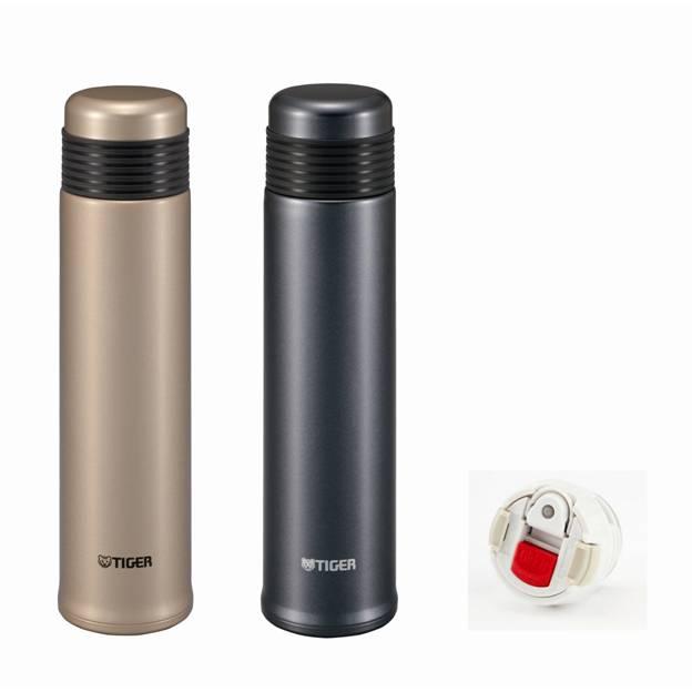 TIGER Stainless Steel Bottle (Black / Gold) 0.5L | Isetan KL Online Store